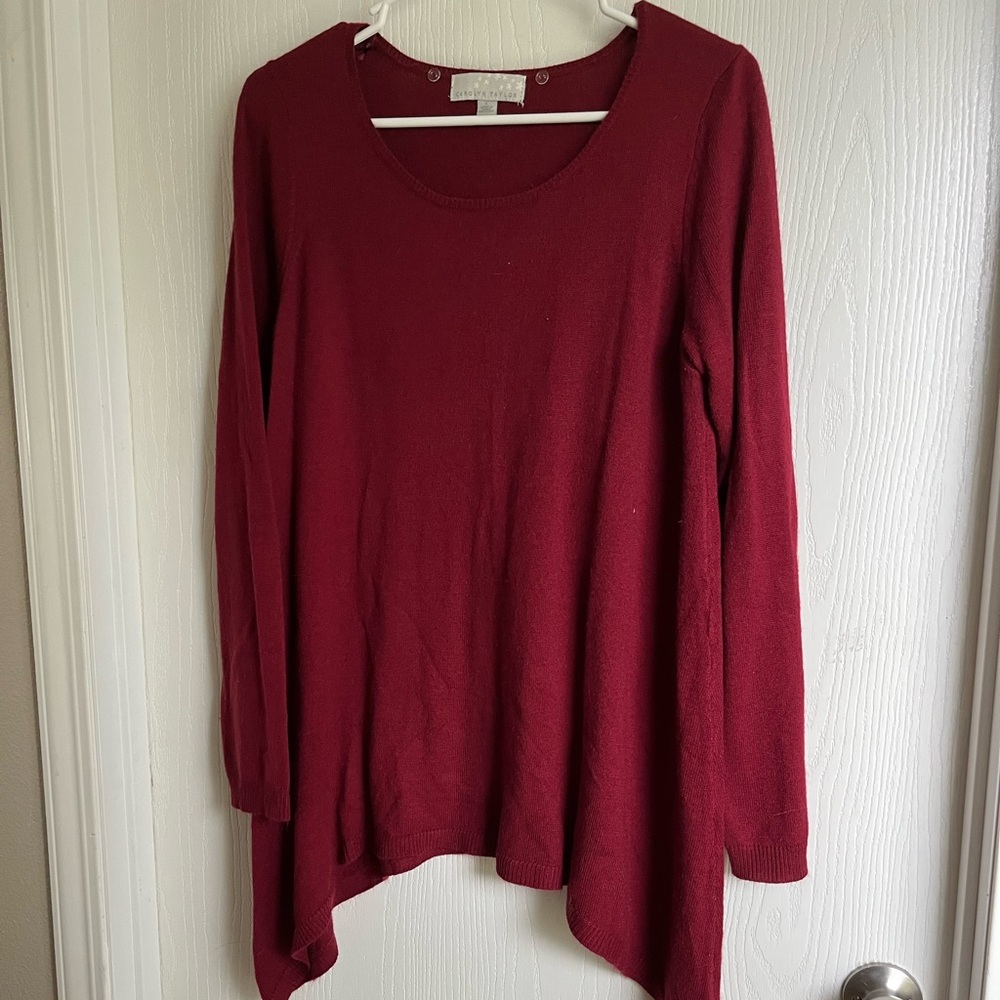 Red sweater!